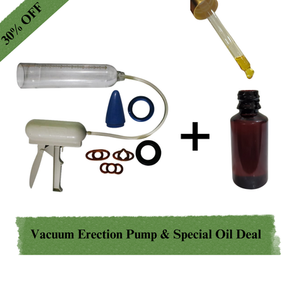 Zorkaar® Combo Deal. Men Wellness Vacuum Pump + Special Oil